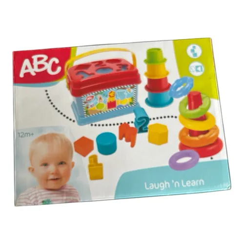 Simba ABC Baby Spielset Lachen & Lernen Sortierspaß Stapelpyramide ab 12 Monate