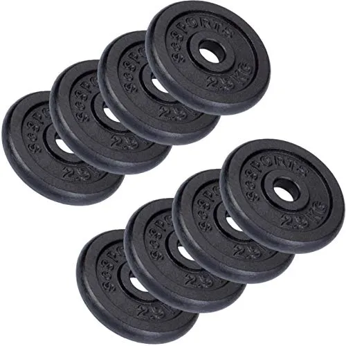ScSPORTS® Hantelscheiben Set Ø 30mm - Gusseisen Gewichte für Fitness - Hantelscheiben aus robustem Gusseisen, ideal zur Erweiterung Ihrer Trainingsausrüstung. Perfekte Passform für gängige Hantelstangen mit 30 mm Durchmesser, für sicheres und effektives Training.