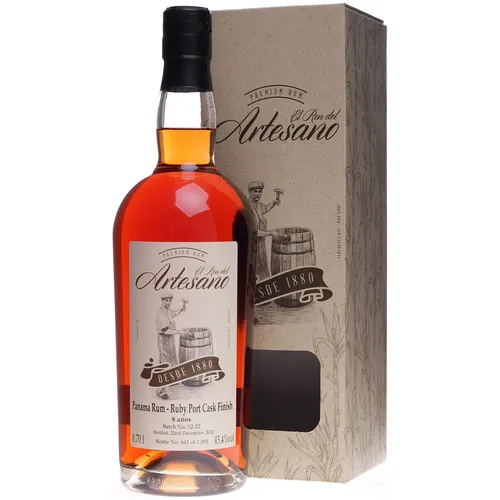 El Ron del Artesano 8 Jahre Ruby Cask 0,7 Liter 43,4 % Vol.