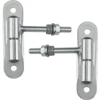 SOTECH 2x Torangel Ø27 M16 x 96 mm mit Grundplatte 180 x 50 x 5 mm Stahl Verzinkt inkl. Muttern und Unterlegscheiben Tragkraft 250 kg Stück