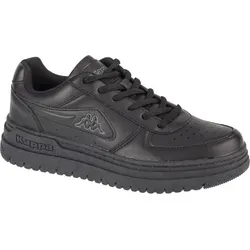 Kappa Bash DLX 243384-1116 Sneaker für Damen - Moderne schwarze Sneaker mit flacher Gummisohle und schnürbarem Design, ideal für ganzjährigen Komfort und Stil.
