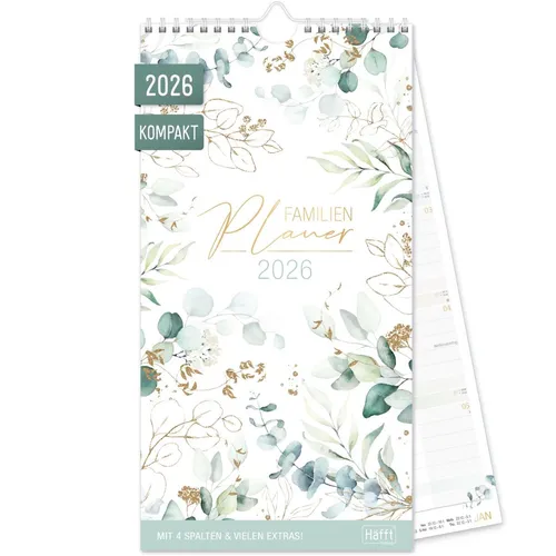 Familienplaner 2026 Kompakt 4-spaltig von Häfft-Verlag GmbH