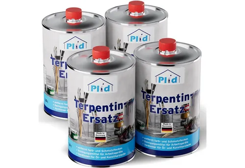 Terpentinersatz 4L - Pinselreiniger und Verdünner für Ölfarbe - Reiniger & Entfettungsmittel, schnelltrocknend und geruchsfrei, ideal für Innen- und Außenanwendungen.