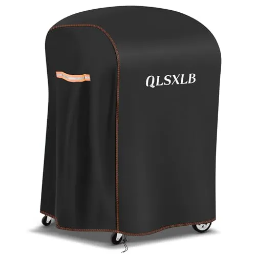 QLSXLB Wetterfest Grillabdeckung, 77x70x110cm, 420D Oxford Grill Abdeckhaube, Gasgrill Abdeckplane, Grill schutzhülle,Wasserdicht, Reißfest, UV, Schutz Grill vor Verblassen, Schimmel und Rost