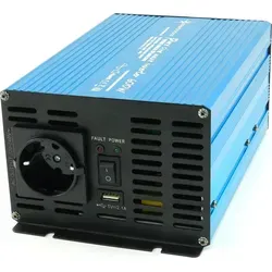 Spannungswandler 12V 230V Blau Reiner Sinus Wechselrichter : 600 W
