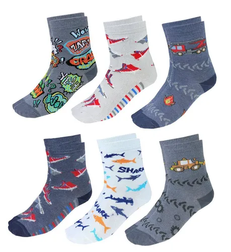 TupTam Freizeitsocken TupTam Kinder Socken Bunt Gemustert 6er Pack für Mädchen und Jungen