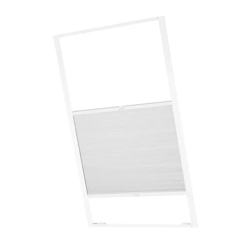 ventanara Dachfensterplissee Dachfenster passend für Velux Fenster Weiß Verdunkelung F04