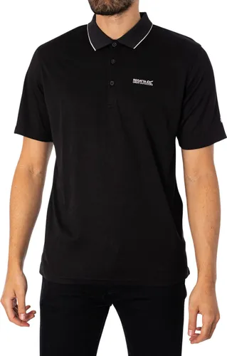 Regatta Herren Poloshirt RMT221 MAVERICK V schwarz XXL - Stylisches Poloshirt aus 100% Polyester, ideal für Freizeit und Sport. Hoher Tragekomfort und moderne Passform in Größe XXL.