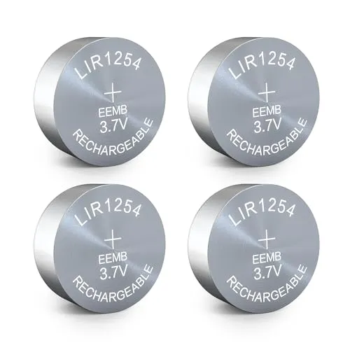 EEMB 4PACK LIR1254 Lithium-Ionen Knopf Batterien 3.7V