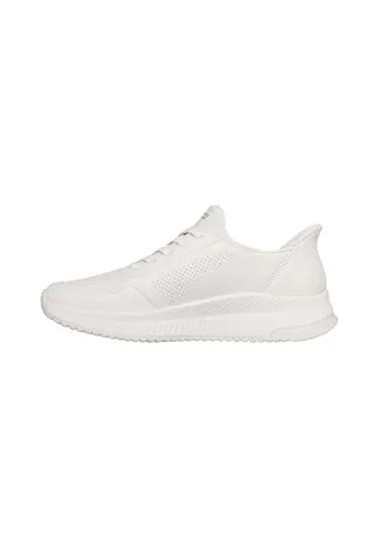 Skechers BOBS Squad 4 Damen Slipper in Beige, Größe 40 - Laufschuhe für Damen mit bequemer Slip-In Machart und Memory Foam Innensohle für optimalen Komfort. Ideal für sportliche Aktivitäten und den Alltag.