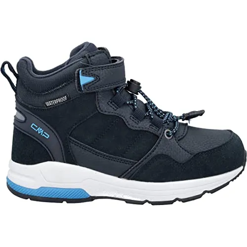 CMP Kids Hadil Leather WP Urban Shoes antracite (U423) - Wasserdichte Sneaker für Kinder - Sneaker im Urban-Style mit Wildleder und RipStop-Einsätzen. Ideal für den Alltag, warm und trocken dank CLIMA PROTECT-Membran. Verfügbar in Größen 28 bis 37.