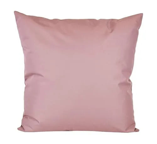 JACK 50x50cm Outdoor Lounge Kissen Dekokissen inkl. XXL-Füllung Wasserabweisend Sitzkissen Garten Stuhl Lotus Effekt, Farbe:Altrosa