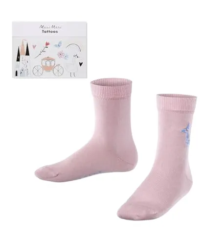 FALKE Unisex Kinder Socken x meri meri K So Baumwolle gemustert 1 Paar, Rosa Thulit 8663, 23-26