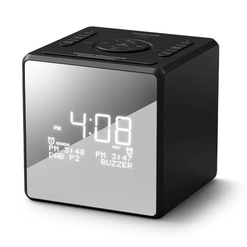 Philips TAR4650 DAB+/UKW Uhrenradio mit Doppelweckfunktion