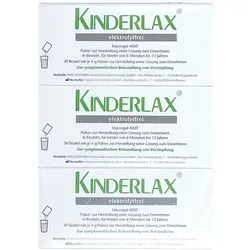 Kinderlax Elektrolytfrei 90 ST - Arzneimittel zur symptomatischen Behandlung von Verstopfung bei Kindern (6 Monate bis 12 Jahre), enthält Macrogol 4000, das sanft den Stuhl erweicht und den Stuhlgang erleichtert.