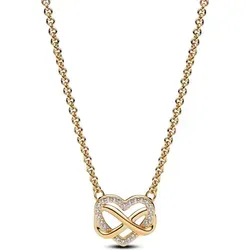 PANDORA Moments Funkelnder Würfel Charm aus Sterling Silber in gold von Pandora