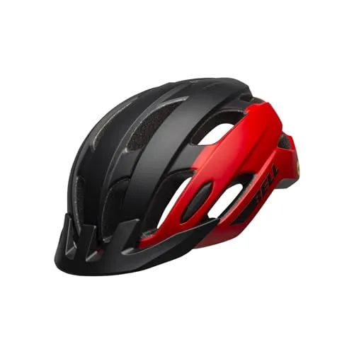 Bell Herren Trace MIPS Fahrradhelm - Matt Rot Schwarz, Größe M-L 53-60cm - Fahrradhelm für Herren mit MIPS-Technologie für zusätzlichen Schutz, ideal für sicheres Fahren und sportliche Abenteuer.