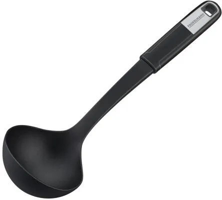 Fackelmann Sense Kochbesteck, Schöpflöffel, schwarz/silber
