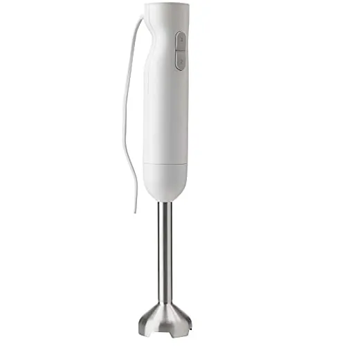 Rig-Tig Stabmixer Foodie White - Leistungsstarker Küchenmixer - Stabmixer mit 400 Watt, aus Edelstahl und Kunststoff, ideal für schnelle Zubereitung von Smoothies und Suppen.