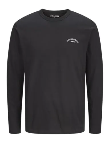 JACK & JONES Jjcollege Logo Tee Ls Crew Neck Pls - Plus Size - Stylisches Plus-Size T-Shirt von Jack & Jones mit Rundhalsausschnitt und langem Arm, ideal für lässige Outfits und täglichen Komfort.