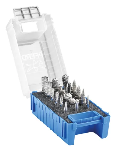 Pferd Frässtift-Satz HSS 3 6 mm 18tlg. - 83 HSS - Frässtifte für präzise Bearbeitung, 18-teiliges Set aus hochwertigem HSS für langlebige Leistung und vielseitige Anwendungen.