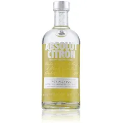 Absolut Citron Vodka - Erfrischender Genuss aus Schweden - Wodka mit Geschmack: Absolut Citron überzeugt mit intensiven Aromen von frisch gepressten Zitronen für ein einzigartiges Geschmackserlebnis.