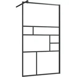 vidaXL Duschwand für Begehbare Dusche 90x195 cm aus ESG Glas - Moderne Duschabtrennung aus 5 mm ESG-Sicherheitsglas, verstellbar und leicht zu reinigen – ideal für ein stilvolles Badezimmer!