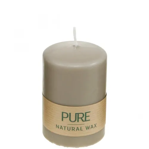 Nachhaltige Stumpenkerze aus Stearin und Rapswachs für edle Tischdekoration