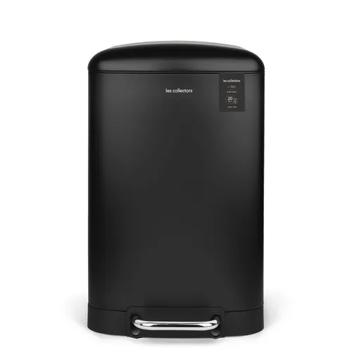 H.Koenig Les Collectors Küchenabfalleimer N°505, 20L Edelstahl - Haushaltszubehör mit elegantem, mattem Finish und geräuschlosem Deckel. Ideal für Küche, Bad oder Büro – praktisch und hygienisch dank herausnehmbarem Inneneimer.