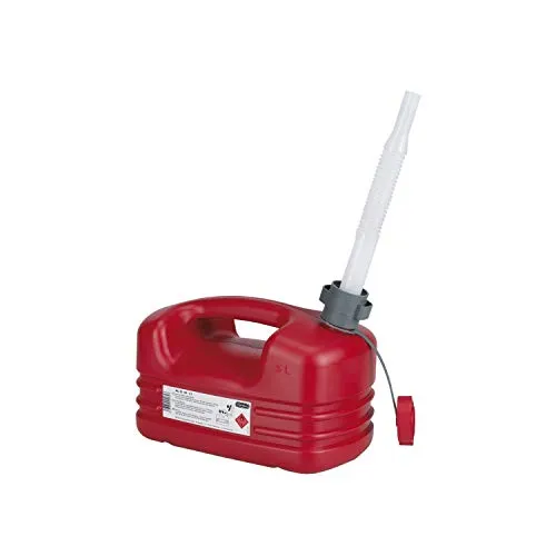 Pressol Kraftstoffkanister 5000ml mit flexiblem Auslauf – rot - Praktischer Kraftstoffkanister mit flexiblem Auslauf für einfaches Befüllen. Ideal für den Einsatz im Garten oder im Fahrzeug. Robuste Bauweise und hohe Qualität.