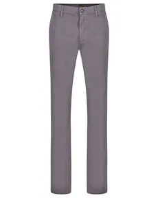 BOSS ORANGE Chinohose Chino_tapered - Grau mit Logo - Wanderhose aus 97% Baumwolle, elastisch und bequem. Ideal für Outdoor-Aktivitäten mit BOSS Logo hinten für einen stylishen Look.