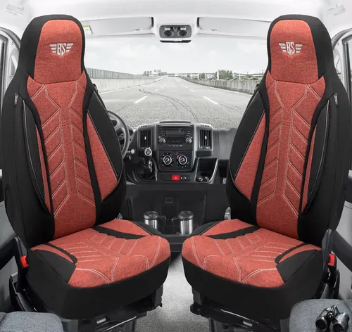 BREMER SITZBEZÜGE für Jeep Wrangler JK (2007-2018) - Schwarz/Rot - Hochwertige Schonbezüge für Jeep Wrangler JK, langlebig und pflegeleicht. Bieten Komfort und Schutz mit einfacher Montage und praktischen Taschen. Ideal für Sitzheizung und Airbag – für ein sicheres Fahrerlebnis!