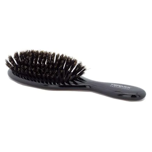 Termix Small Natural Wildschweinborstenbürste - Vielseitige Bürste für Damen mit natürlichen Wildschweinborsten, ideal zum Entwirren von trockenem und krausem Haar im täglichen Gebrauch.