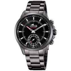 Produktbild LOTUS Herren Smartwatch Hybrid Connected Edelstahl Grau-Schwarz, 43mm