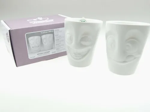 fiftyeight Becher-Set - Verschiedene Motive, Neu und OVP - Thermobehälter, spülmaschinenfeste Porzellanbecher mit witzigen Motiven, perfekt für jeden Anlass und eine tolle Geschenkidee!