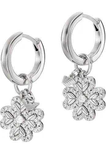 Emporio Armani Damen-Ohrringe aus Edelstahl oder Halbedelmetall - Elegante Ohrringe in Altsilber, perfekt für den lässigen Look. Hochwertiges Material und vielseitiger Verschluss für optimalen Tragekomfort.