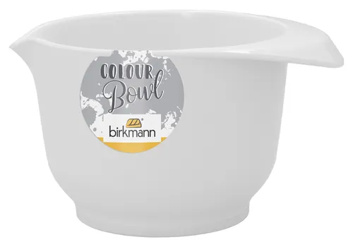 BIRKMANN Rühr- und Servierschüssel, 0,5 Liter, weiß, aus Melamin, standfest, kratzfest, BPA-frei, 708