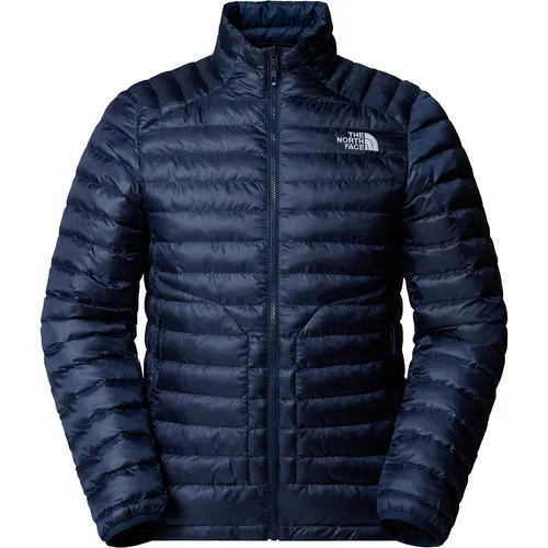 The North Face HUILA Steppjacke Herren - Summit Navy, Größe M - Kleidung: Gesteppte Jacke mit leichter synthetischer Isolierung, ideal für kalte Tage; ausgestattet mit 3 praktischen Taschen für Ihre Essentials.
