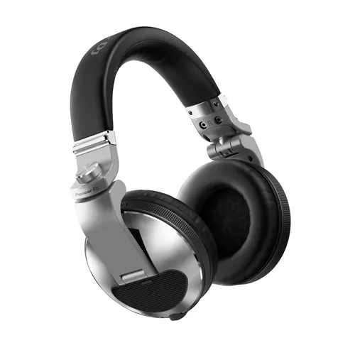 Pioneer DJ HDJ-X10-S Silber - Geschlossener DJ-Kopfhörer mit 50 mm Kalotte, inklusive Transportbox und zwei Kabeln für maximale Flexibilität
