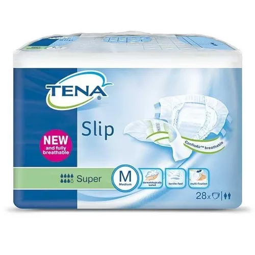 TENA Slip Plus Gr. M - 30 Stück Inkontinenzschlüpfer - Inkontinenzeinlagen mit 30 Einweghosen, ideal für diskrete Sicherheit und Komfort. Mit Klettverschluss für einfache Handhabung.