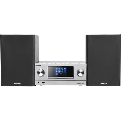 Kenwood M-9000S-S - Smart Micro Hi-Fi System mit Internetradio, DAB+, CD und Bluetooth, kraftvoller Sound und vielseitige Streaming-Optionen in Silber
