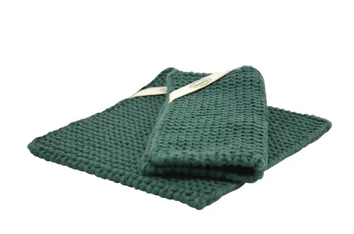 Solwang Topflappen '2 Stück gestrickte Topflappen' Dark Petrol