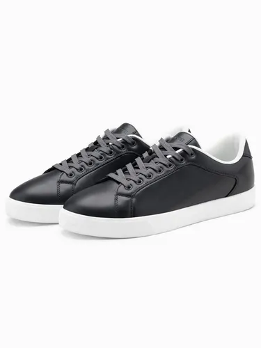 OMBRE Klassische Herren-Sneakers mit hoher Sohle in Grau (Gr. 42 EU) - Stylische Herren-Sneakers in Grau, Größe 42. Aus hochwertigem Lederimitat, ideal für den täglichen Gebrauch und vielseitig kombinierbar.