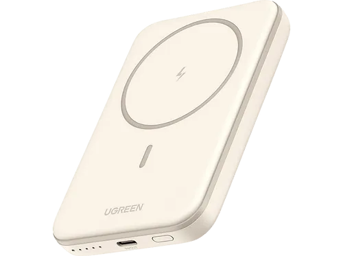 UGREEN Nexode Wireless Powerbank 5000mAh - Magnetische Power Bank für iPhone 12-16 - Powerbanks: Kabelloses Laden für iPhone 12-16 Serie mit starkem Magneten für sicheren Halt und einfache Handhabung. Ideal für unterwegs mit kompaktem Design und Multi-Schutz.