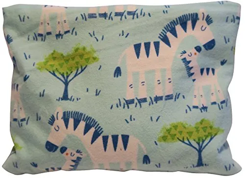 Körnerkissen Wärmekissen 20x16 cm mit Kissenhülle (Kirschkerne, Zebra blau)