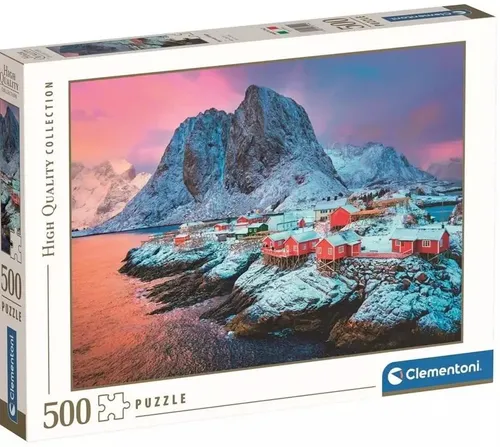 Puzzle 500 elementów. High Quality Collection. Wioska Hamnoy Cleme 8005125351442