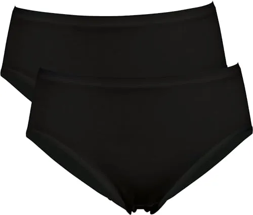 Erwin Müller Damen-Hüftslip 2er-Pack Modal schwarz Größe 44