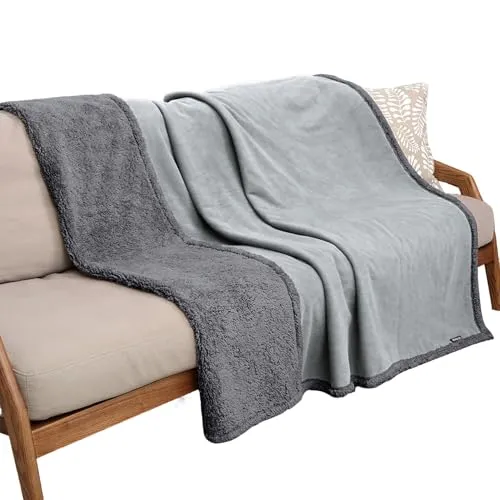Pawsee Wasserdicht Hundedecke Katzendecken Waschbar, wasserdichte Decke für Große Hunde Sofaschutz Couch Überwurf, Flauschig Wasserdicht Liebesdecke für Schutzdecke Tagesdecke, L 203 x 152cm