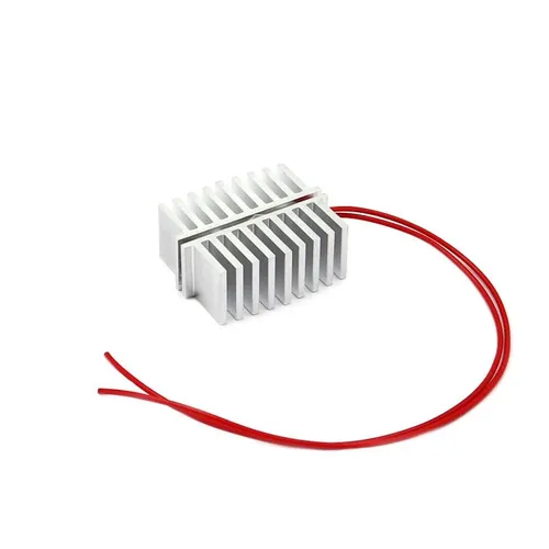 PTC Heizelement mit Rippen-Kühlkörper 39x31x15mm, 5...48V-, 130°C, selbstregelnd