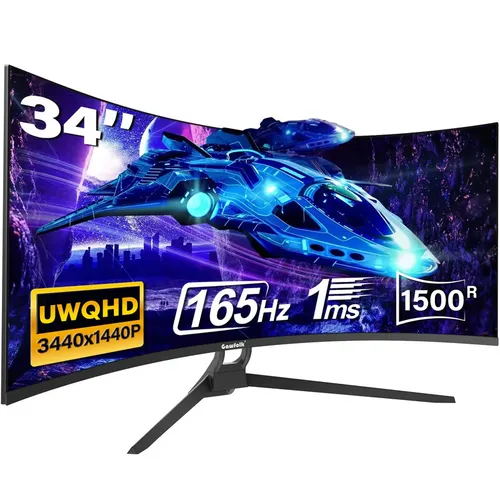 Gawfolk Gaming Curved Monitor 34 Zoll 165Hz